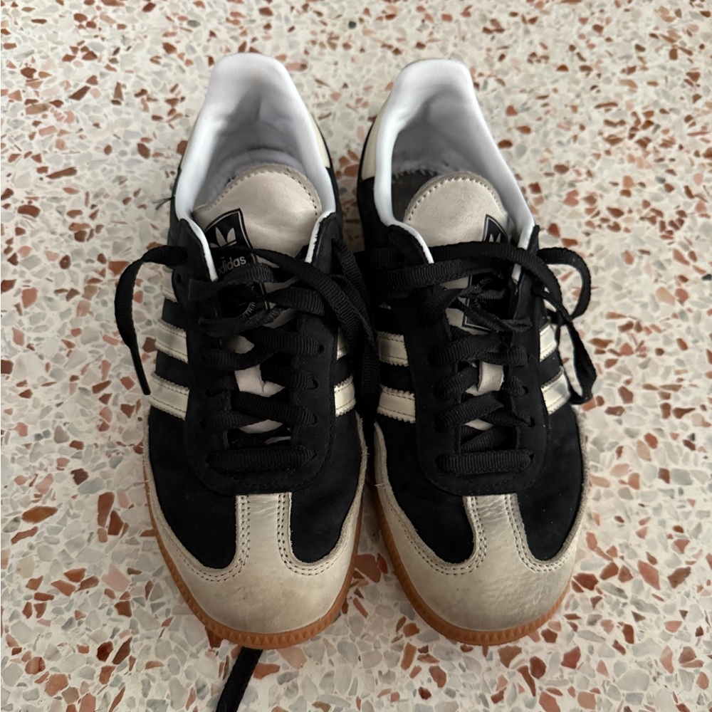Adidas Samba black white leather